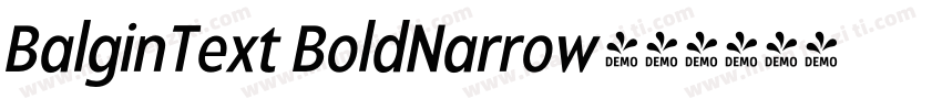 BalginText BoldNarrow字体转换